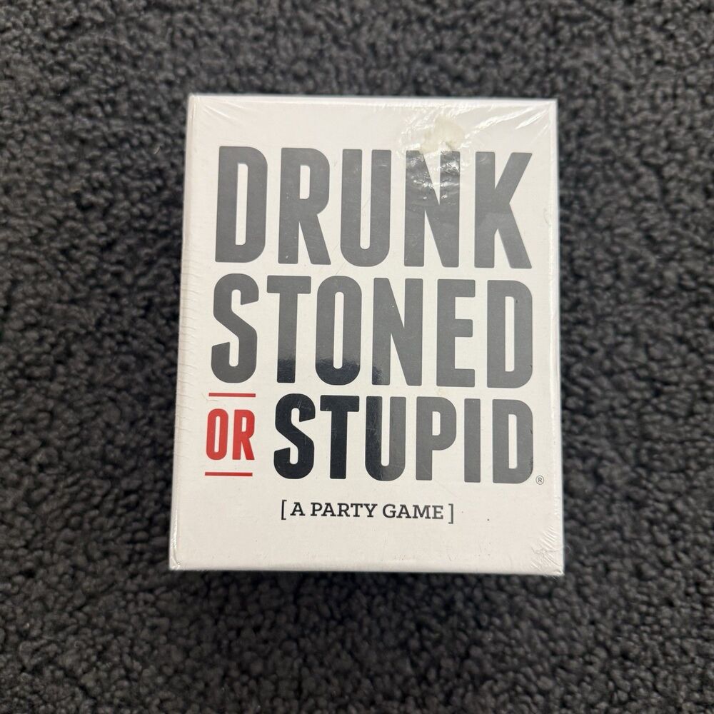 Party Game For Adults - Drunk Stoned Or Stupid - 250 Cards Instruction NIP